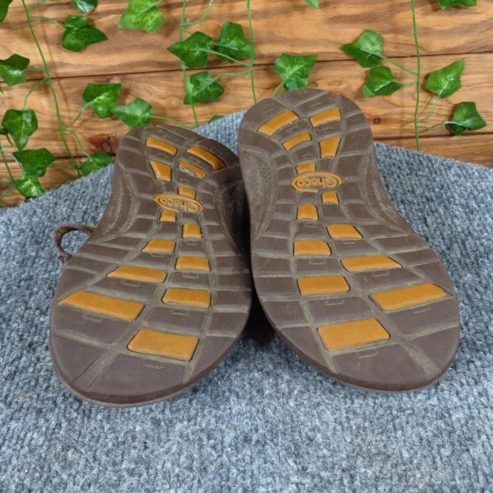 Chaco ZX1 Ecotread Kids‎ Sandals Size 1 Brown Yellow Outdoor Hiking
